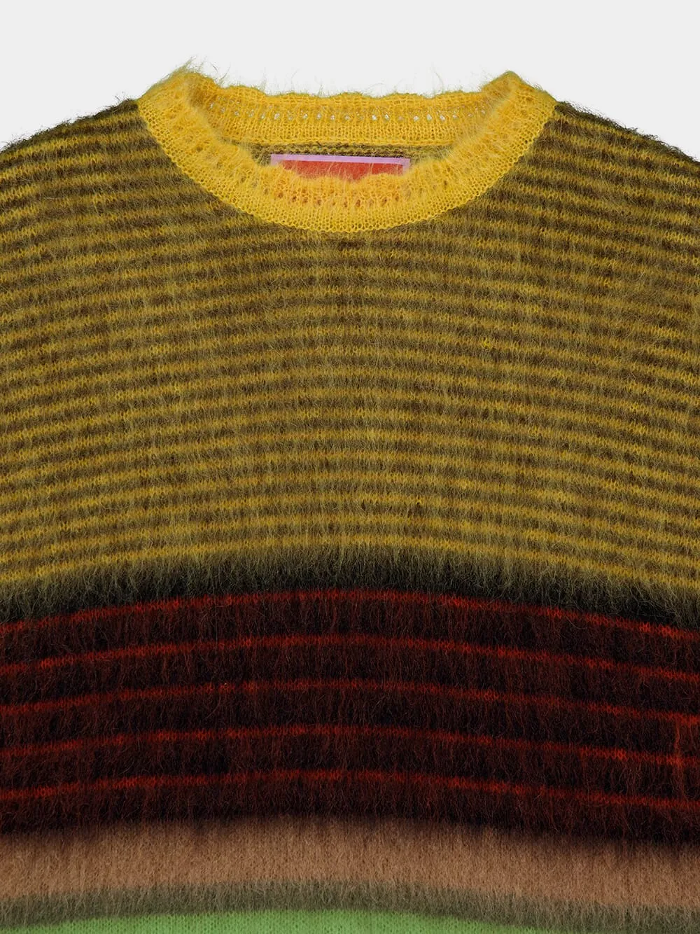 Multicolour Yellow Brushed Wool Brera Sweater sold by Fashion Clinic product image thumbnail 5