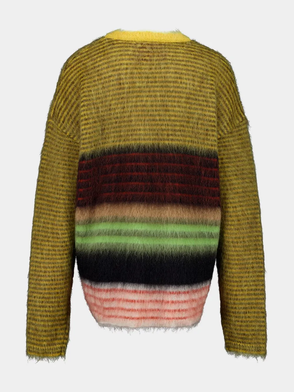 Multicolour Yellow Brushed Wool Brera Sweater sold by Fashion Clinic product image thumbnail 4