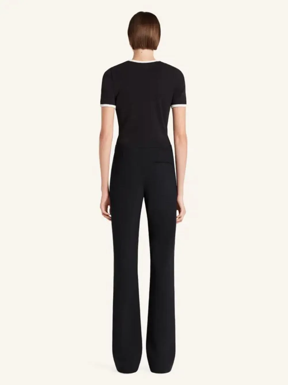 Black Signature Contrast T-Shirt sold by Fashion Clinic product image thumbnail 3