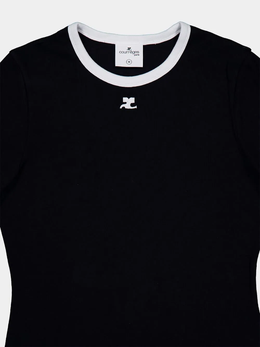 Black Signature Contrast T-Shirt sold by Fashion Clinic product image thumbnail 5