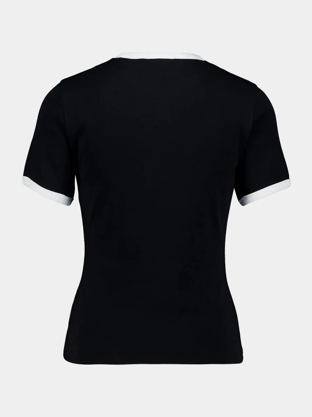 Black Signature Contrast T-Shirt sold by Fashion Clinic product image thumbnail 4