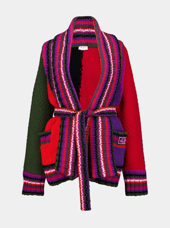 Oversized Colorblock Cardigan made by Emilio Pucci