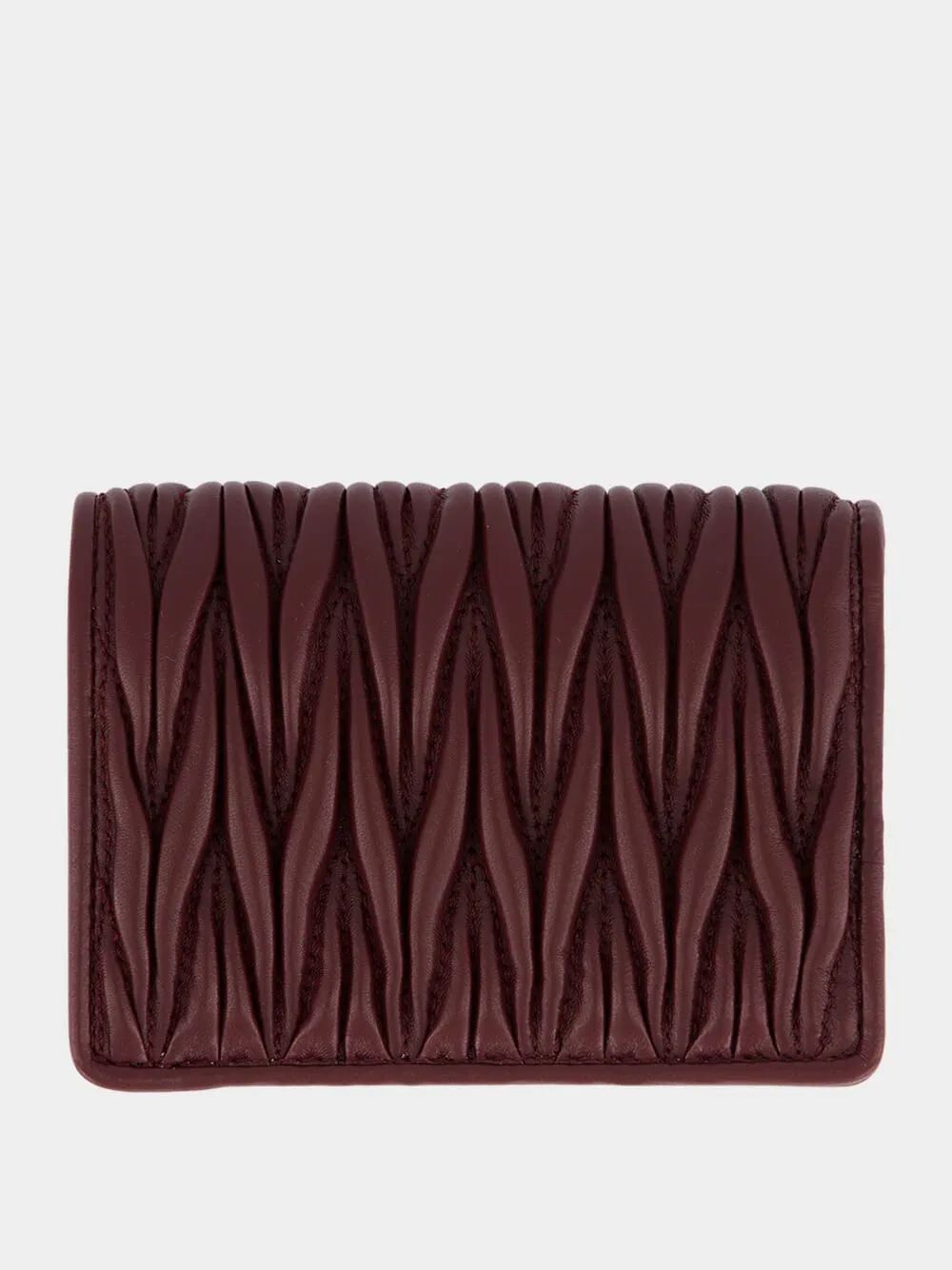Bordeaux Lambskin Wallet sold by Fashion Clinic product image thumbnail 2