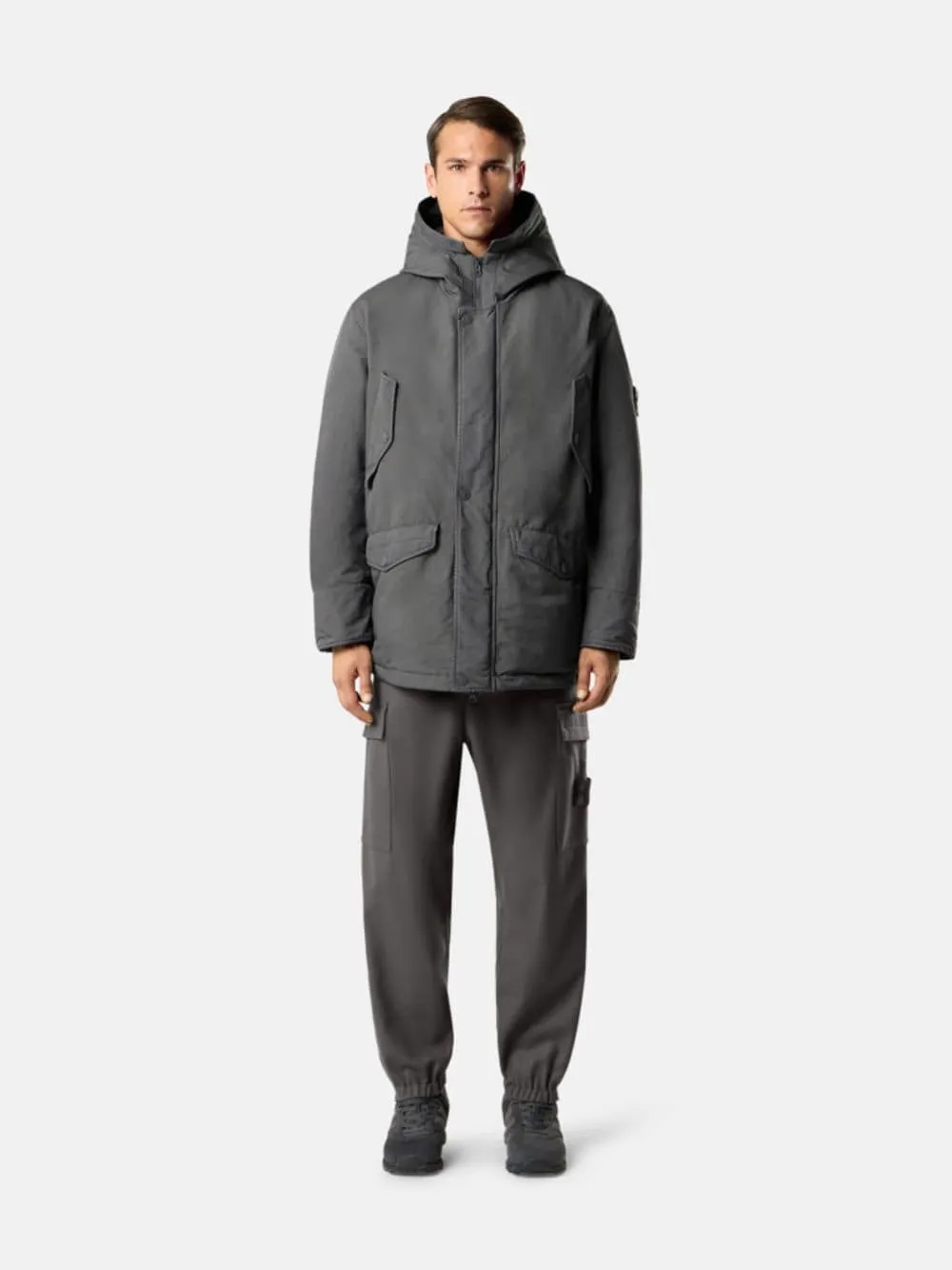 Dark Grey Ghost David-TC Down Parka sold by Fashion Clinic product image thumbnail 2