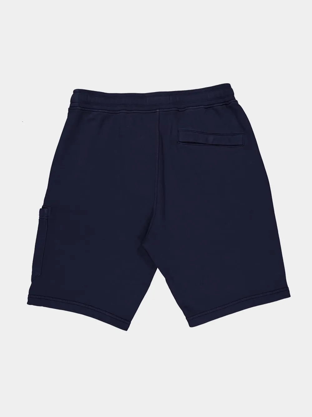 Navy Organic Cotton Fleece Bermuda Shorts sold by Fashion Clinic product image thumbnail 5