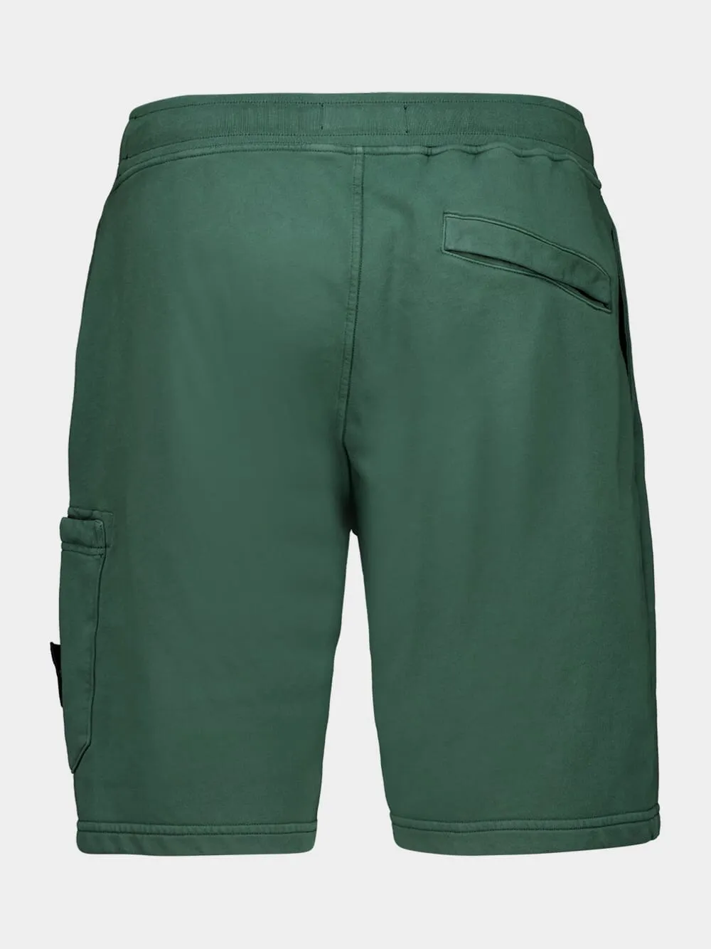 Green Cotton Casual Bermuda Shorts sold by Fashion Clinic product image thumbnail 2