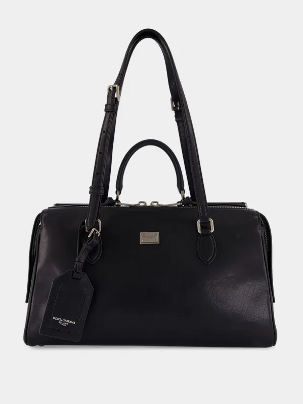 Black Vittoria Calfskin Bag sold by Fashion Clinic