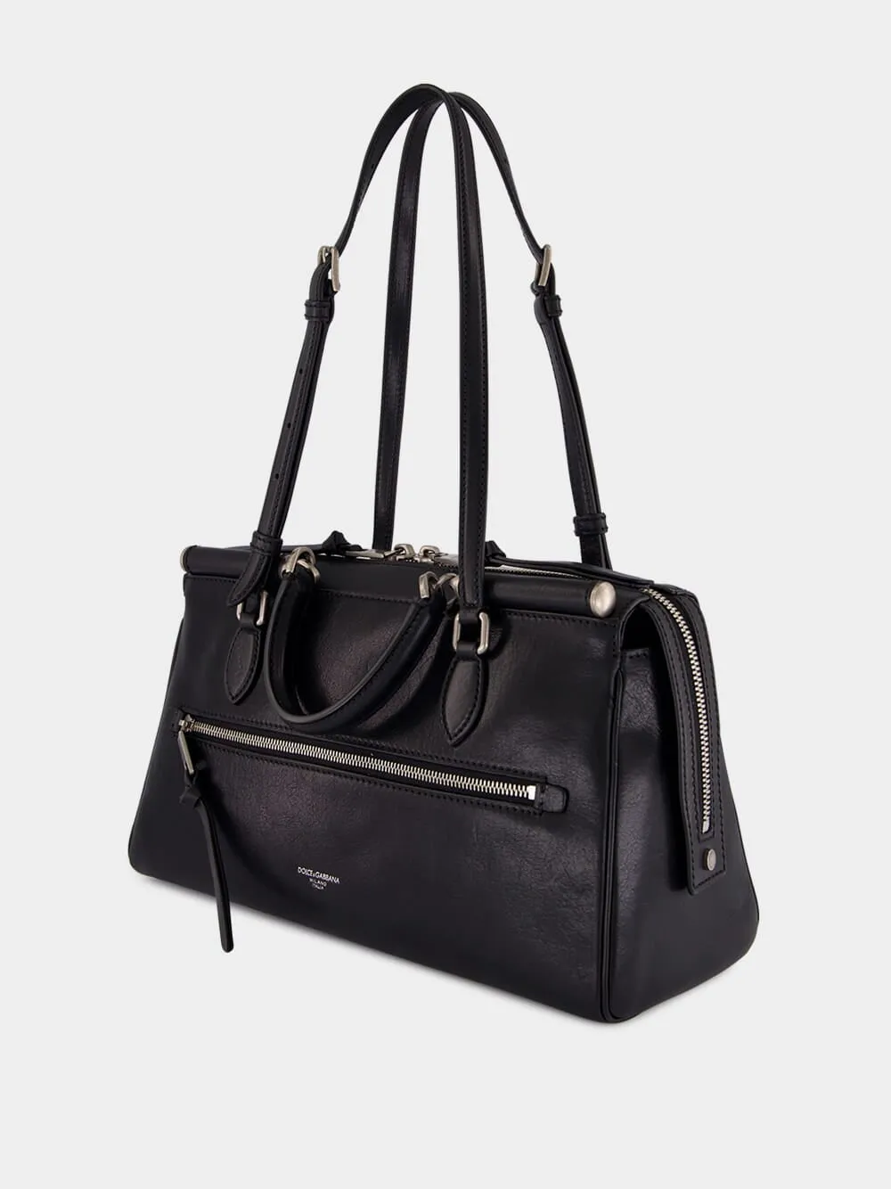 Black Vittoria Calfskin Bag sold by Fashion Clinic product image thumbnail 4