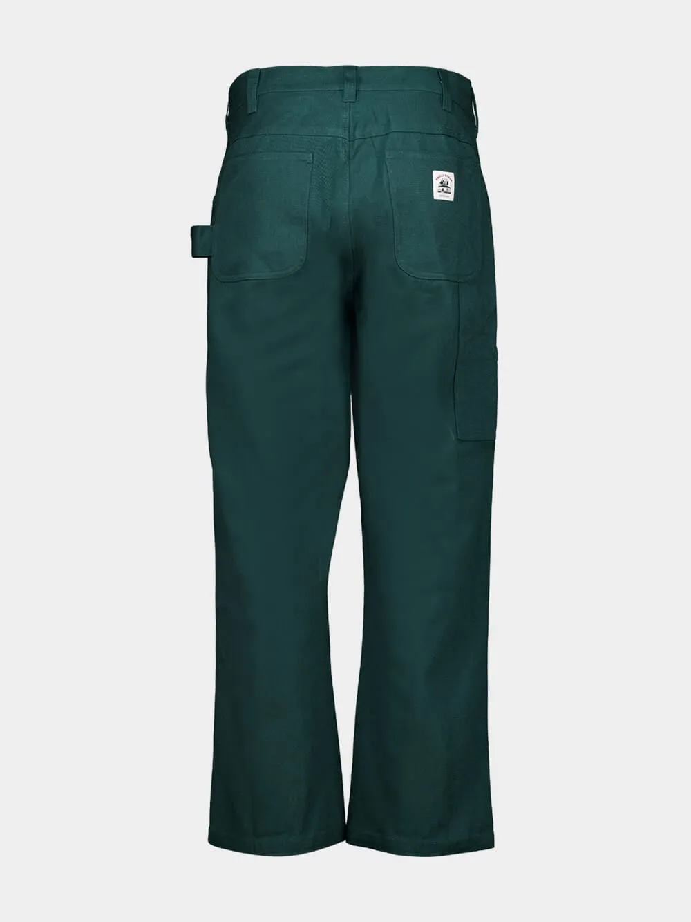 Dark Green Twill Knolly Brook Trousers sold by Fashion Clinic product image thumbnail 3