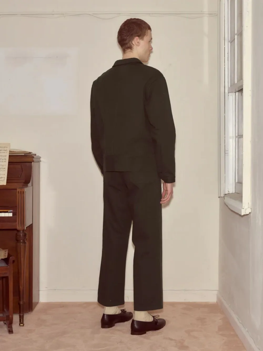 Dark Green Twill Knolly Brook Trousers sold by Fashion Clinic product image thumbnail 4