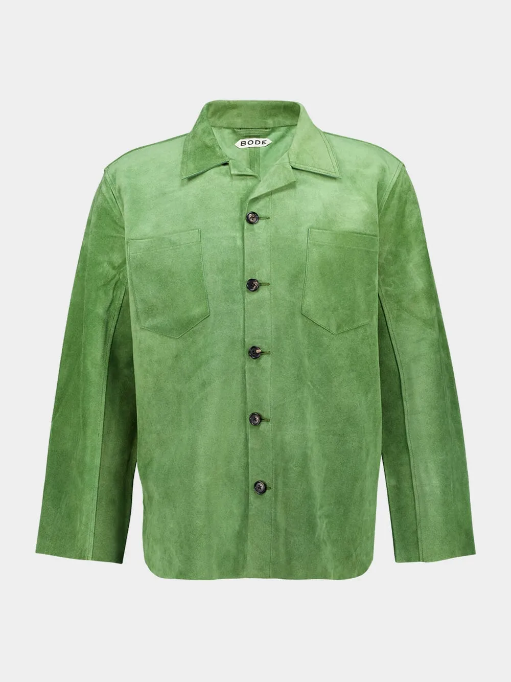 Green Suede Overshirt sold by Fashion Clinic product image thumbnail 2