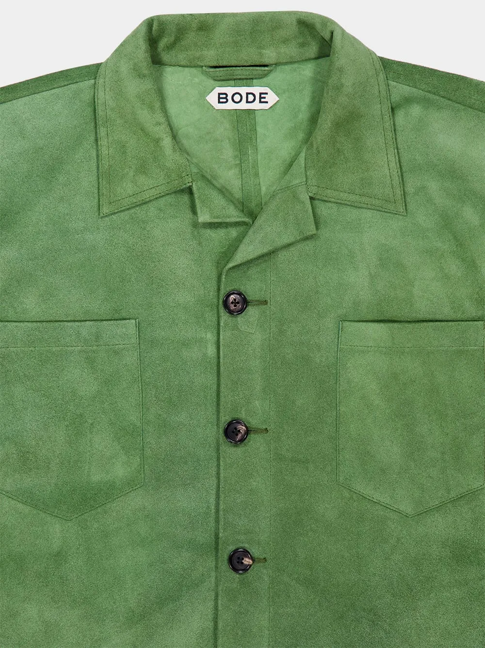 Green Suede Overshirt sold by Fashion Clinic product image thumbnail 5