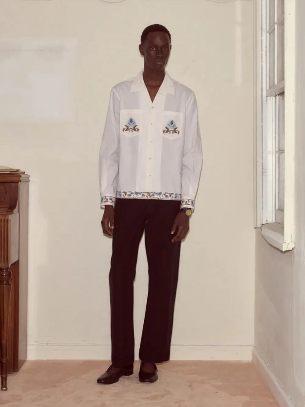 Cream Nouveau Vine Long Sleeve sold by Fashion Clinic product image thumbnail 2