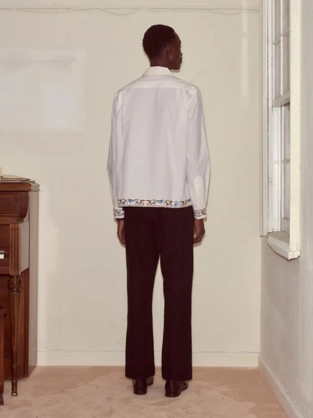 Cream Nouveau Vine Long Sleeve sold by Fashion Clinic product image thumbnail 4