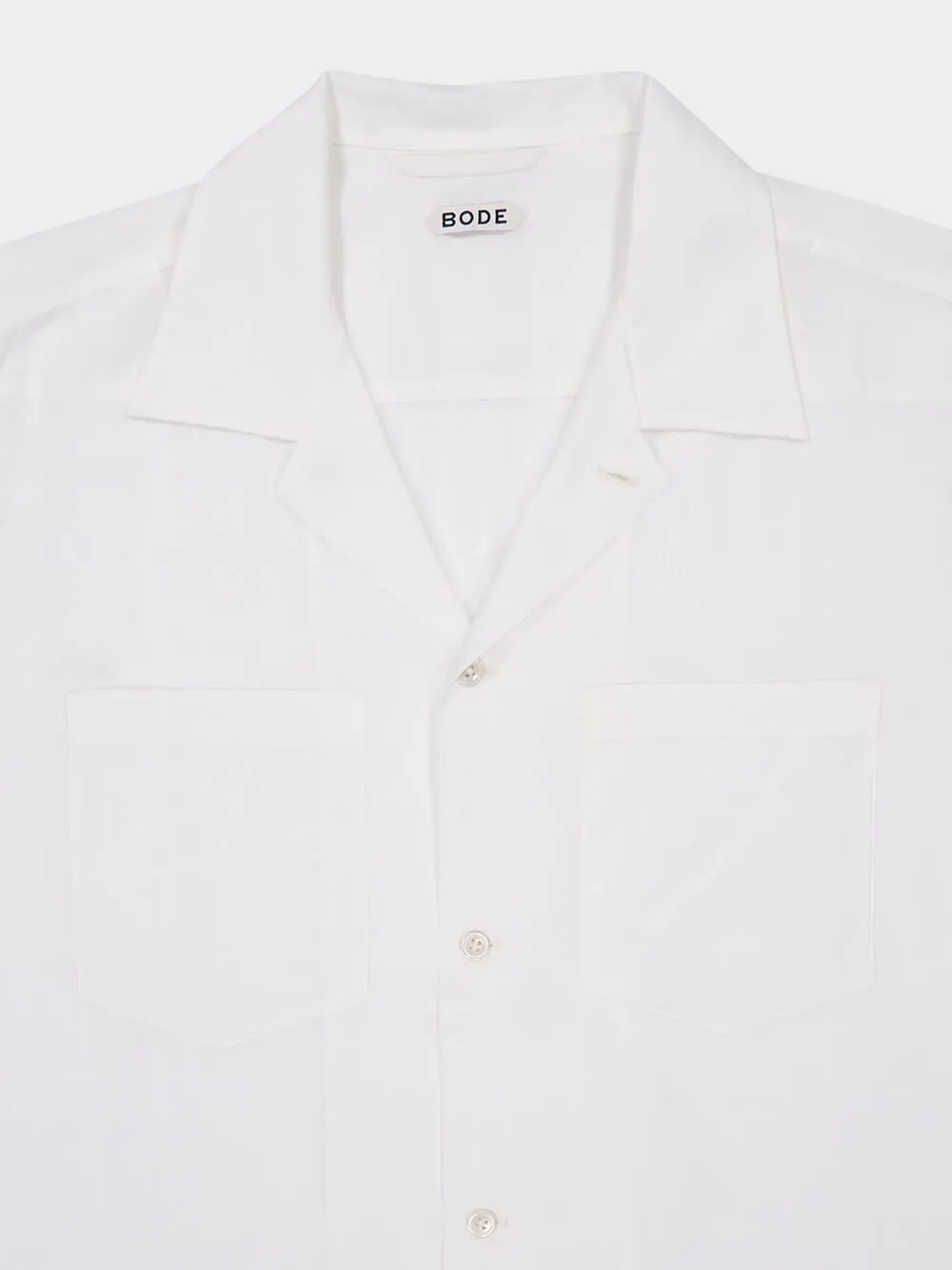 White Voile Short Sleeve Shirt sold by Fashion Clinic product image thumbnail 3
