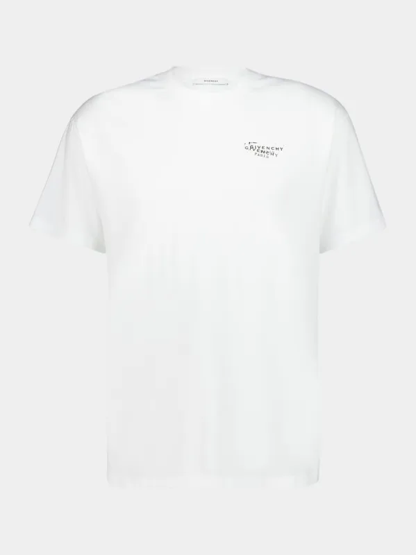 White Logo Stamp T-Shirt sold by Fashion Clinic