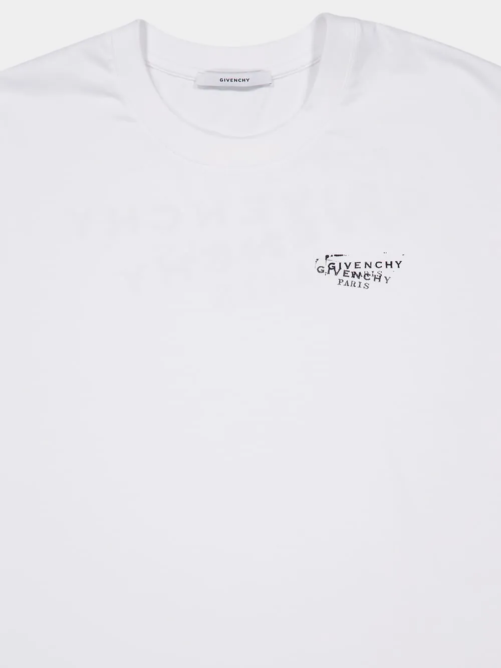 White Logo Stamp T-Shirt sold by Fashion Clinic product image thumbnail 3
