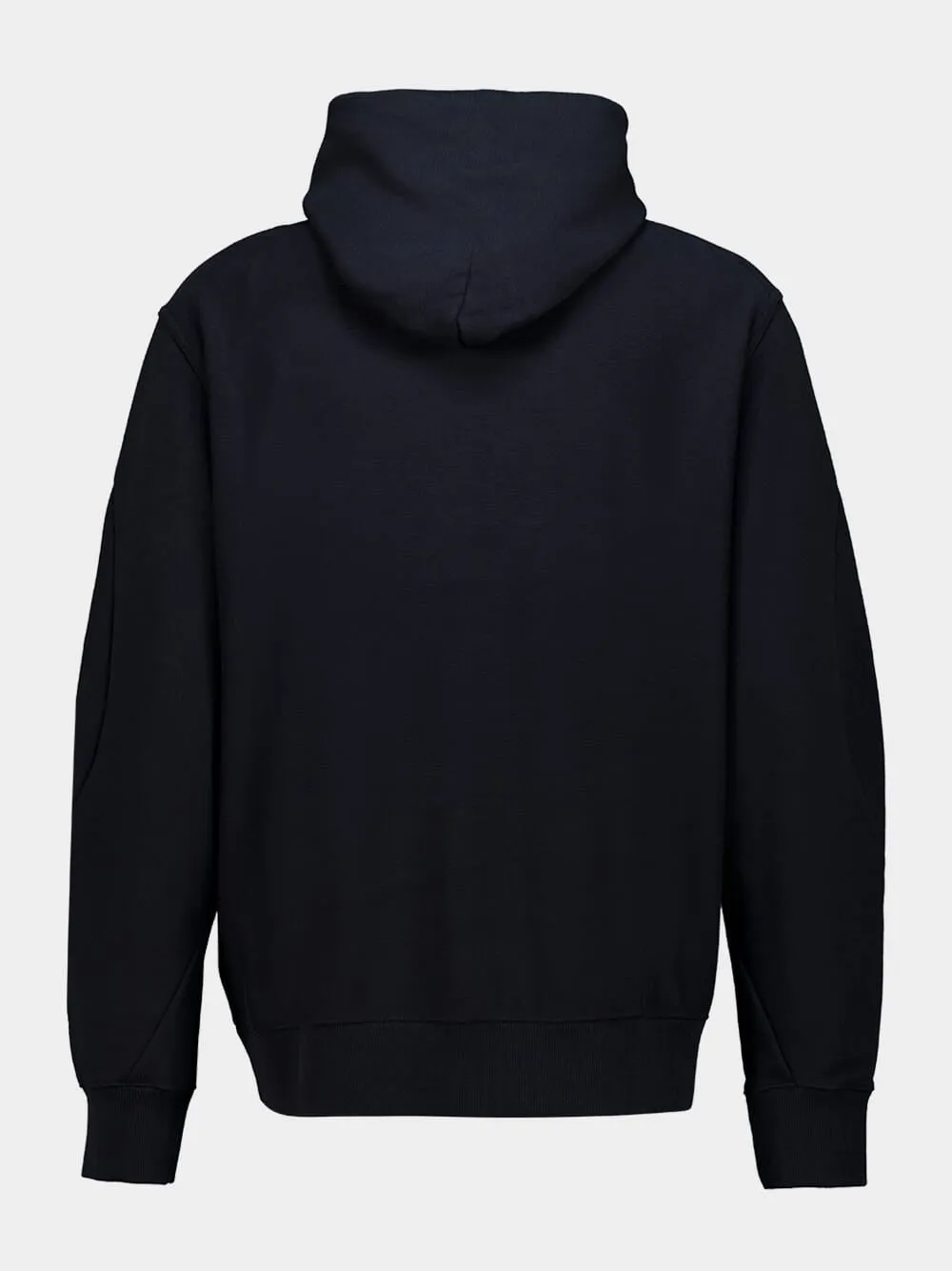 Black Cotton Hooded Sweatshirt sold by Fashion Clinic product image thumbnail 4