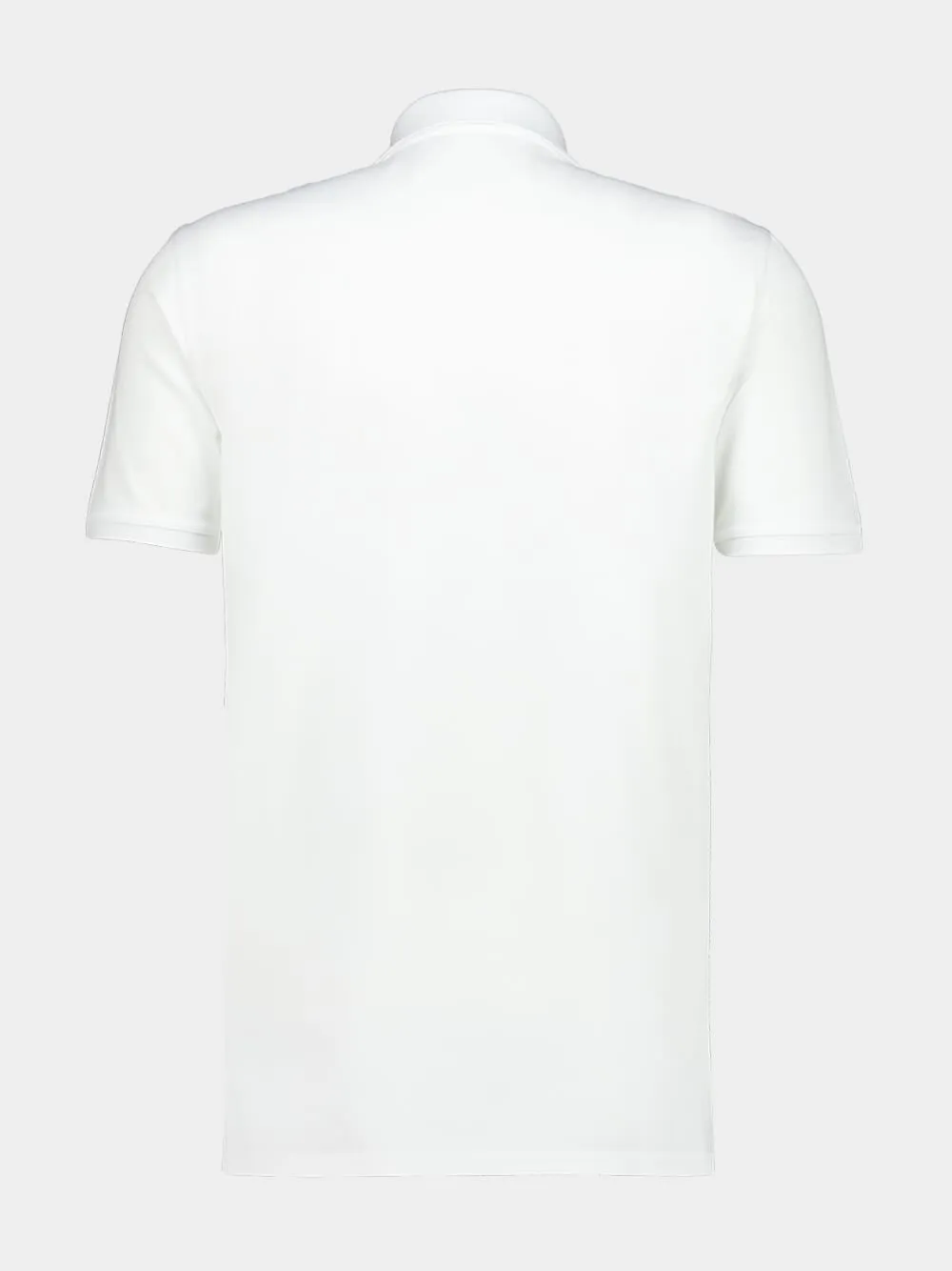 White Cotton Polo Shirt sold by Fashion Clinic product image thumbnail 2