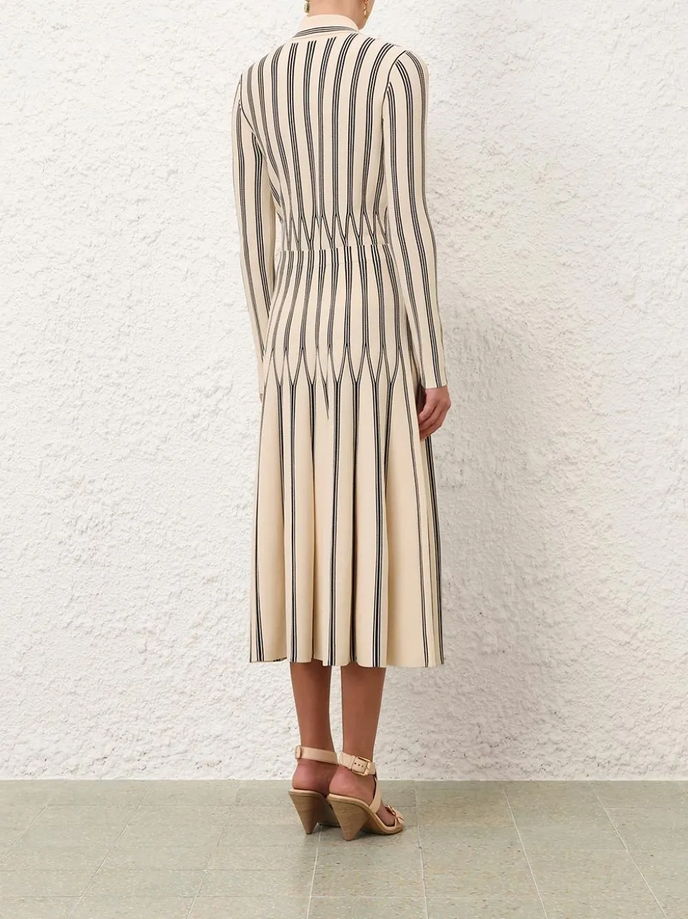 Cream Rebellion Striped Midi Skirt sold by Fashion Clinic product image thumbnail 4