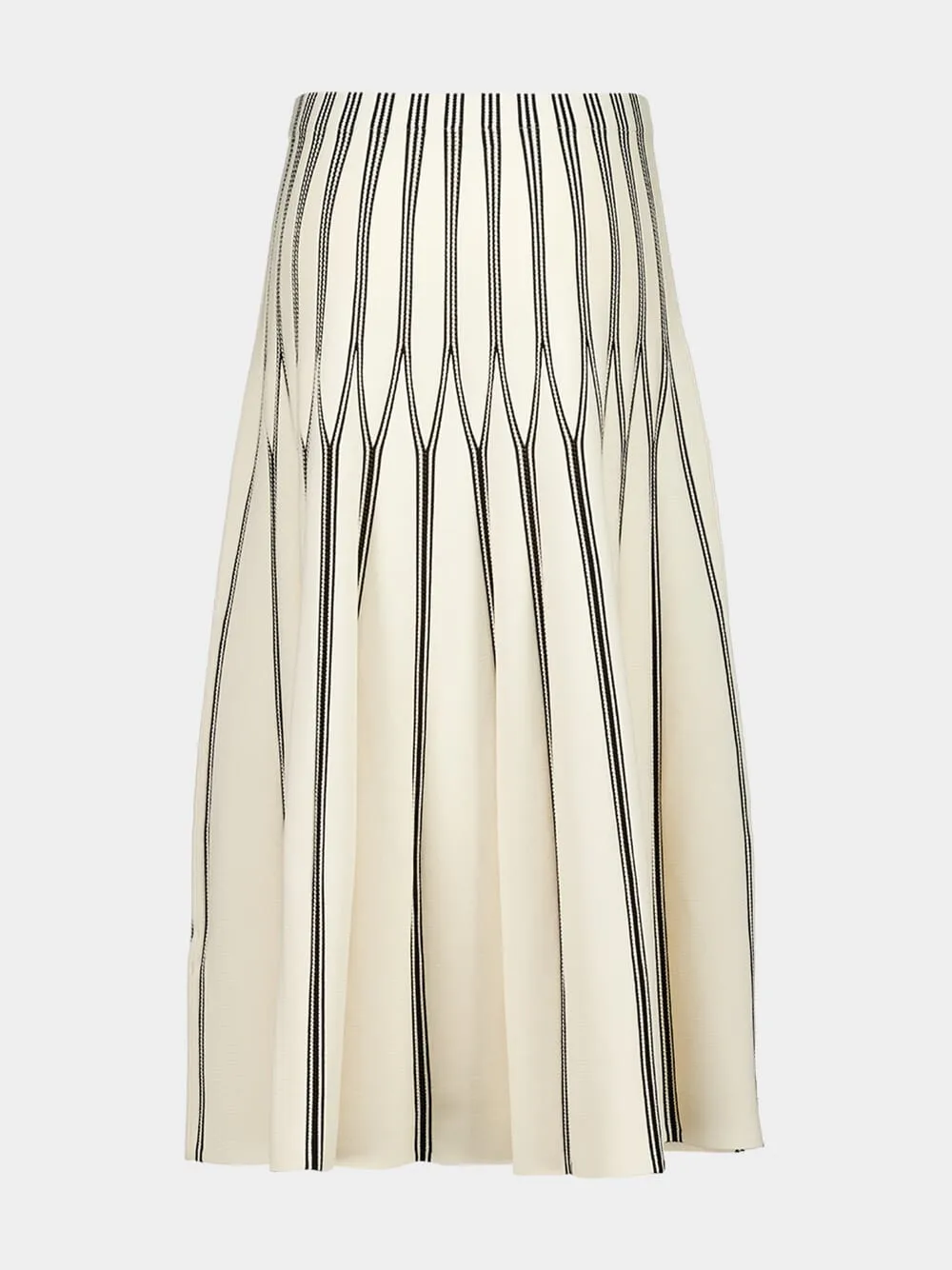 Cream Rebellion Striped Midi Skirt sold by Fashion Clinic product image thumbnail 3