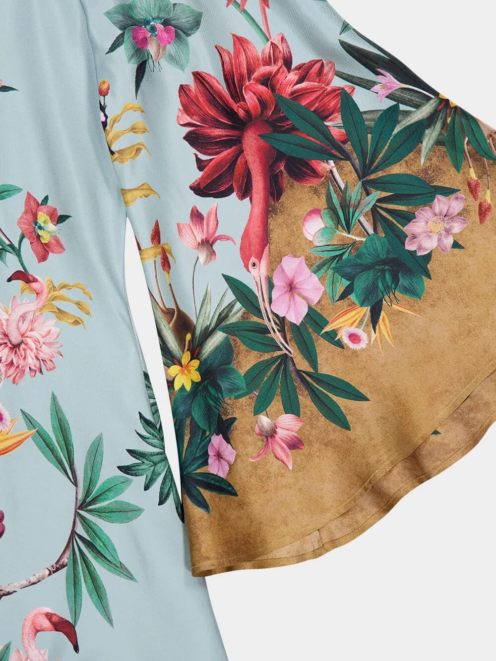 Zooflora Maxi Magnifico Silk Dress sold by Fashion Clinic product image thumbnail 3