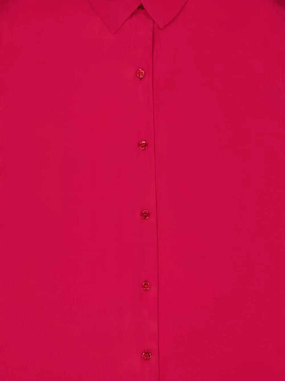 Ametista Red Dahlia Silk Shirt sold by Fashion Clinic product image thumbnail 3