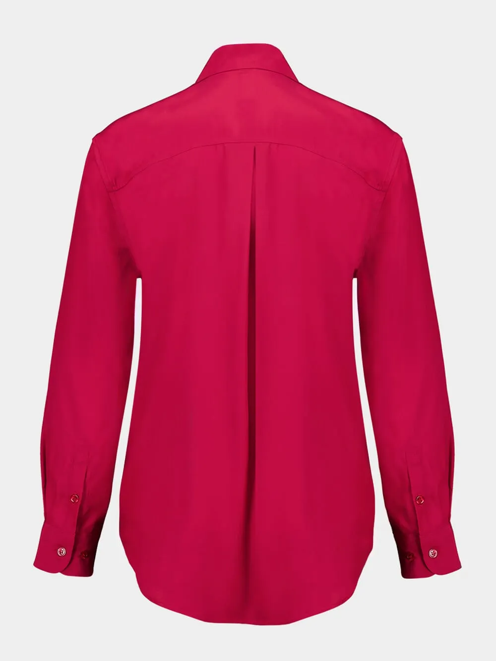 Ametista Red Dahlia Silk Shirt sold by Fashion Clinic product image thumbnail 2
