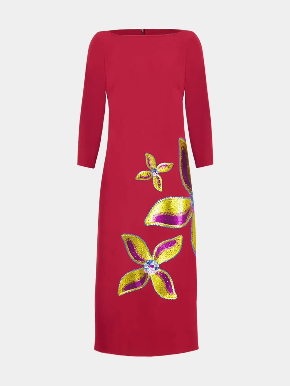 Bellona Red Dahlia Sequin Long Dress sold by Fashion Clinic product image thumbnail 2