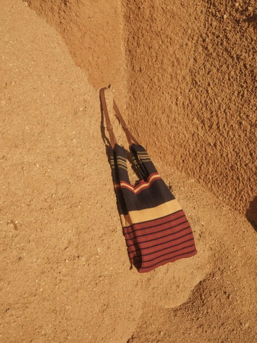 Malachite Multistripe Knitted Bag sold by Fashion Clinic