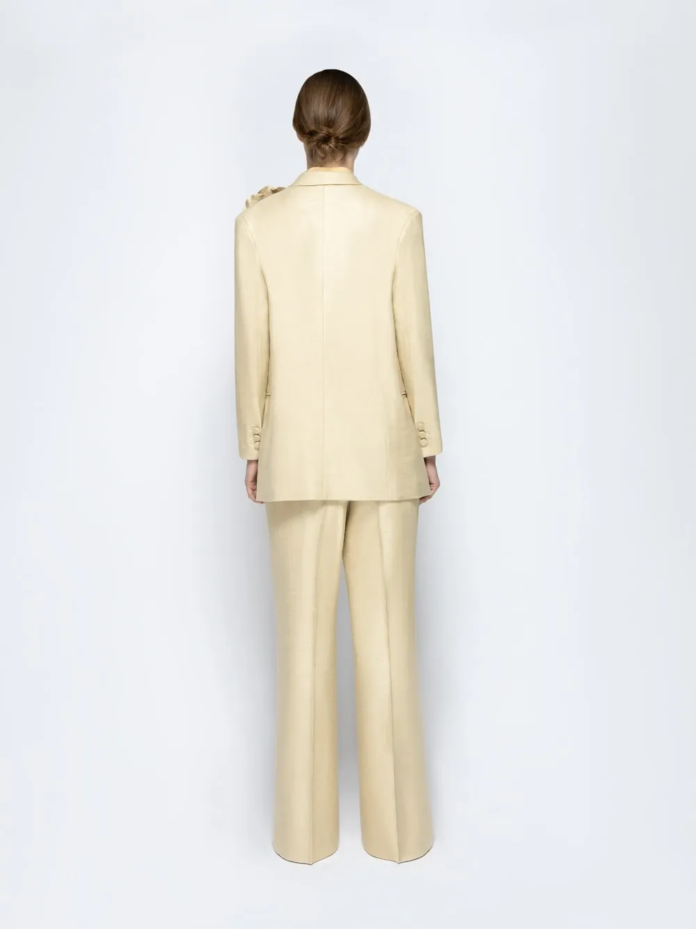 Frida Beige Deconstructed Twill Blazer sold by Fashion Clinic product image thumbnail 5
