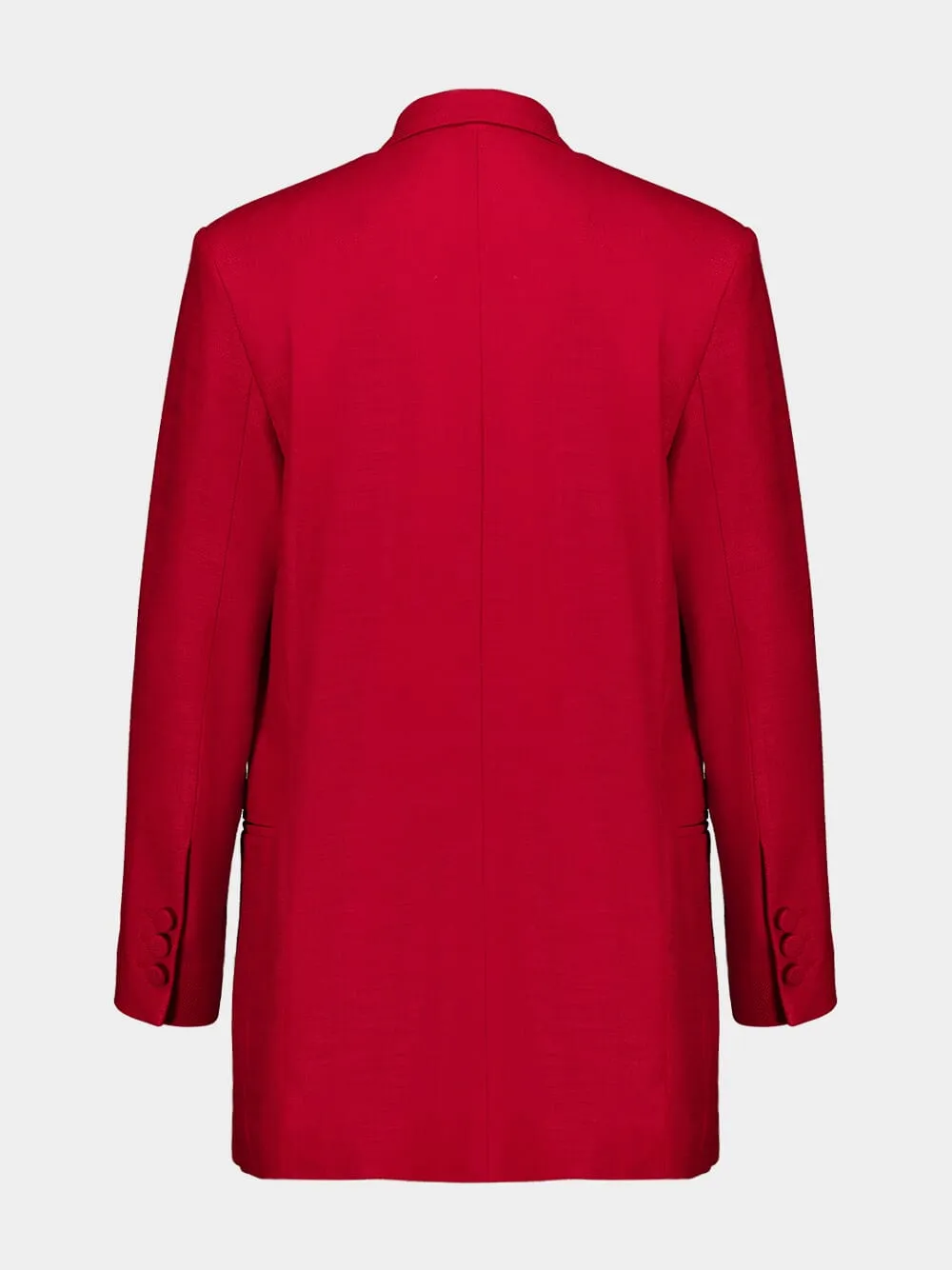 Frida Red Dahlia Deconstructed Twill Blazer sold by Fashion Clinic product image thumbnail 2