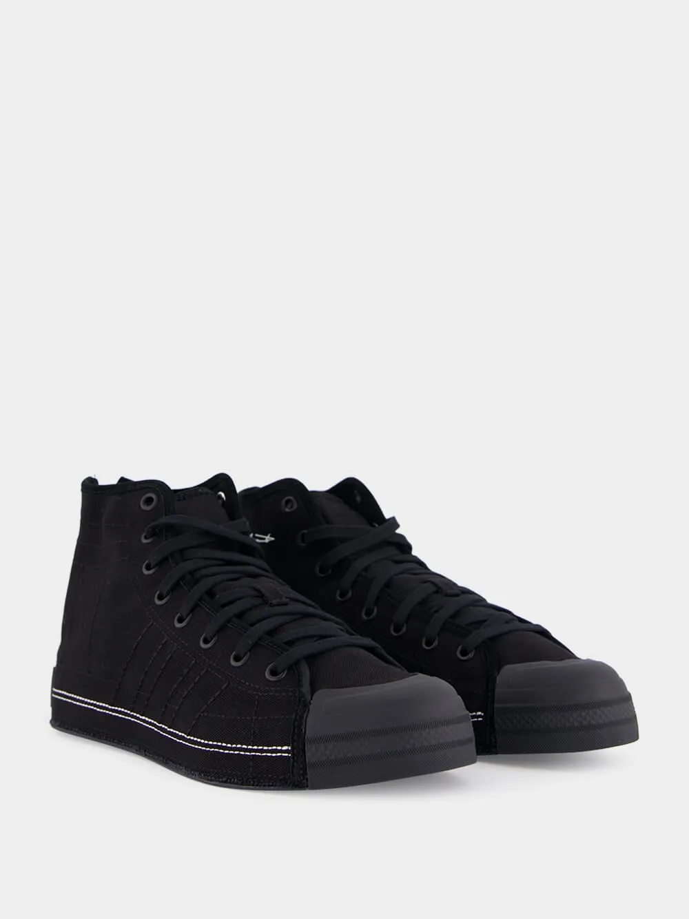 Black NBHD Nizza Hi Sneakers sold by Fashion Clinic product image thumbnail 2