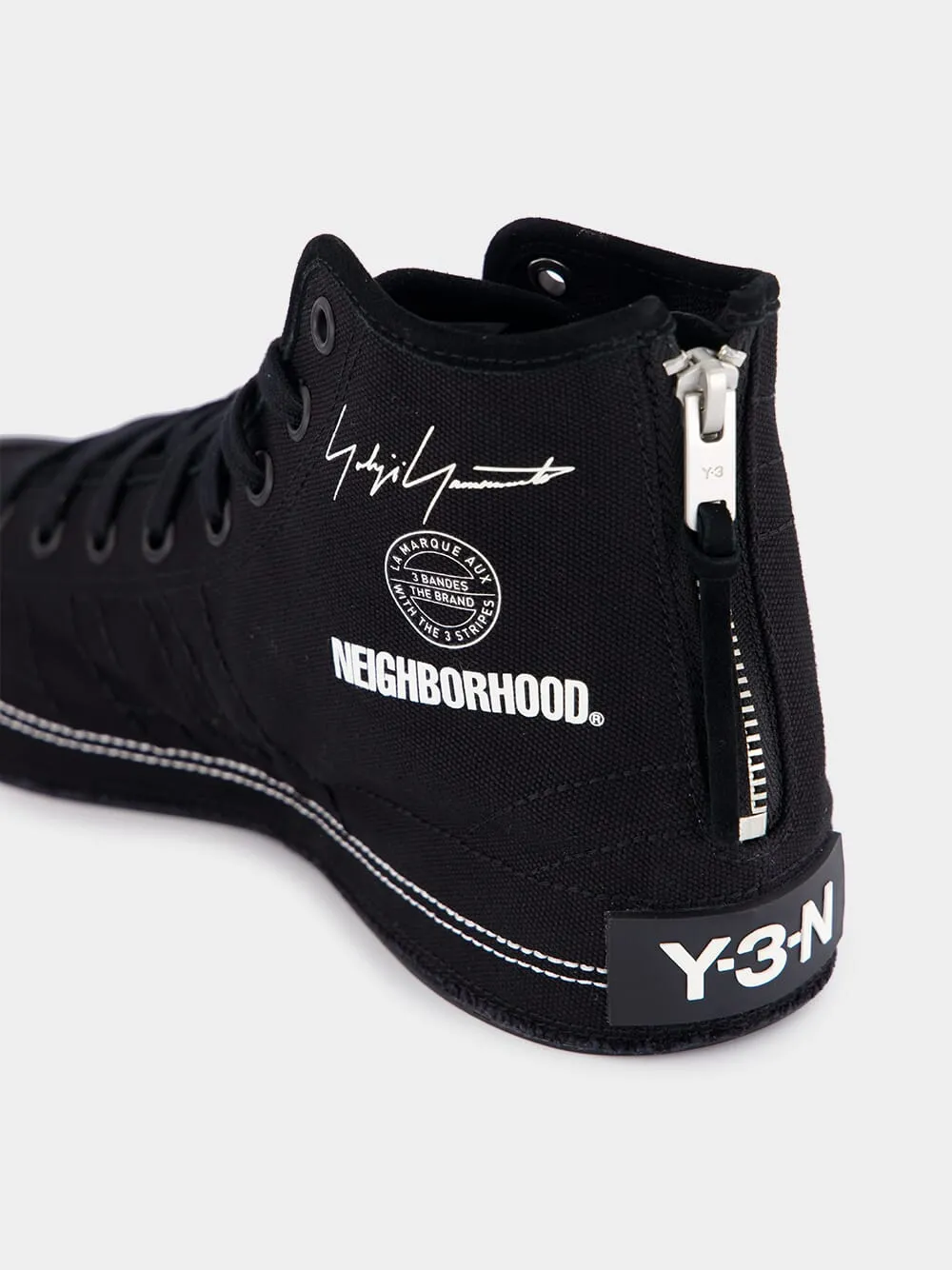 Black NBHD Nizza Hi Sneakers sold by Fashion Clinic product image thumbnail 5