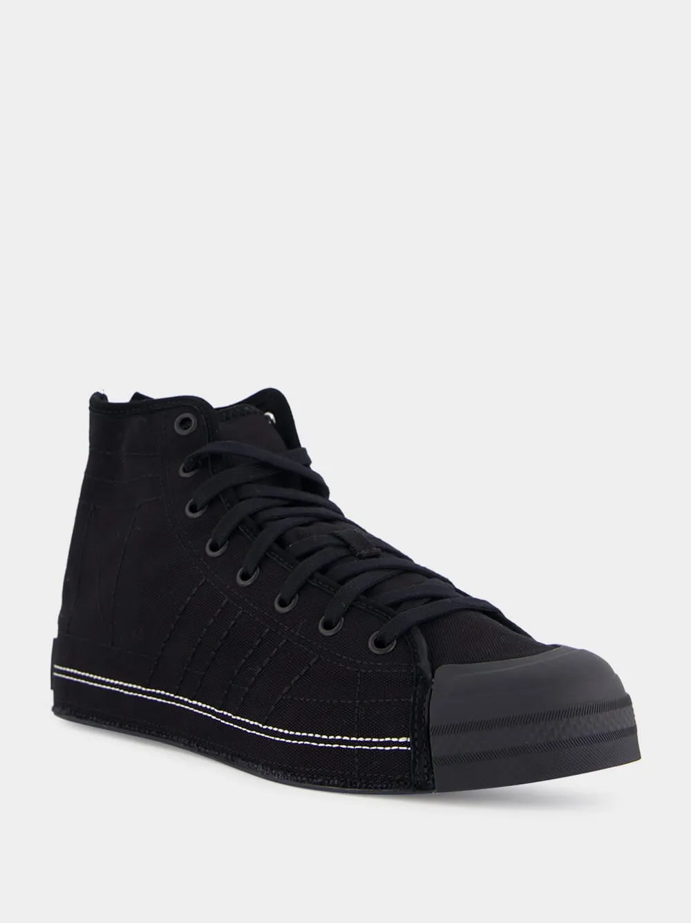 Black NBHD Nizza Hi Sneakers sold by Fashion Clinic product image thumbnail 4