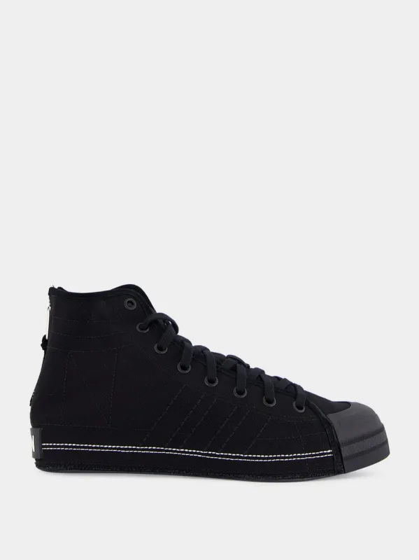 Black NBHD Nizza Hi Sneakers sold by Fashion Clinic