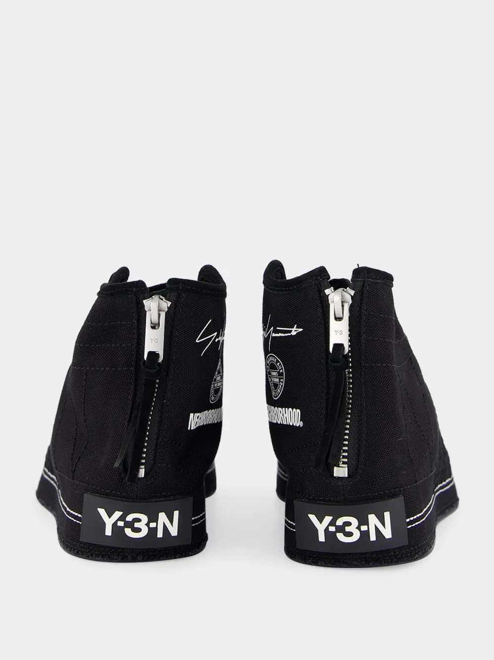 Black NBHD Nizza Hi Sneakers sold by Fashion Clinic product image thumbnail 3