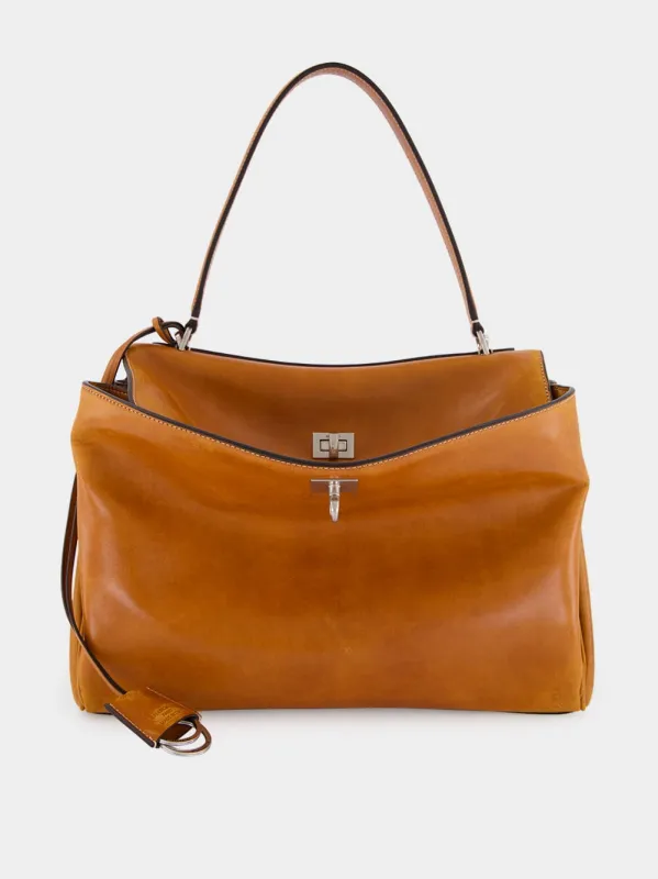 Tan Cowboy Rodeo Medium Handbag sold by Fashion Clinic