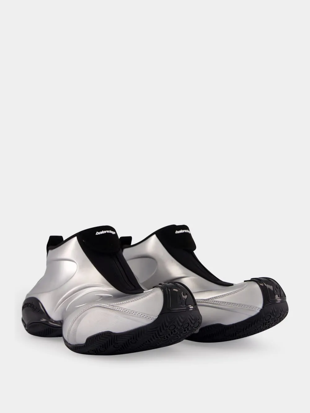 Silver Basketball Sneakers sold by Fashion Clinic product image thumbnail 4