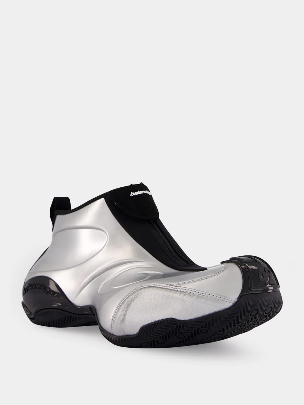Silver Basketball Sneakers sold by Fashion Clinic product image thumbnail 3