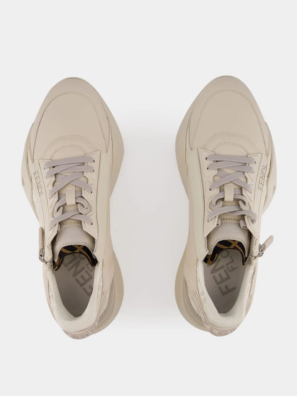 Flow White Low-Top Sneakers sold by Fashion Clinic product image thumbnail 4