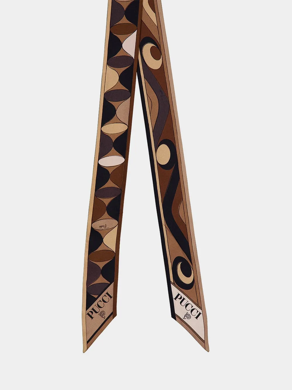 Manuba and Moirè Print Silk Twill Scarf sold by Fashion Clinic product image thumbnail 3