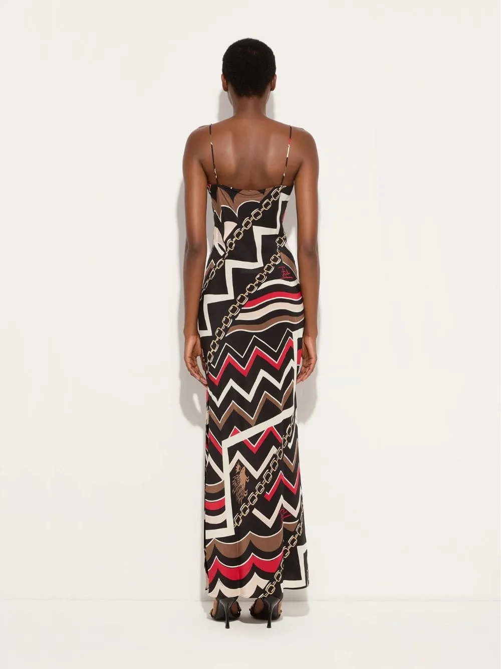 Istrice Print Long Silk Dress sold by Fashion Clinic product image thumbnail 3