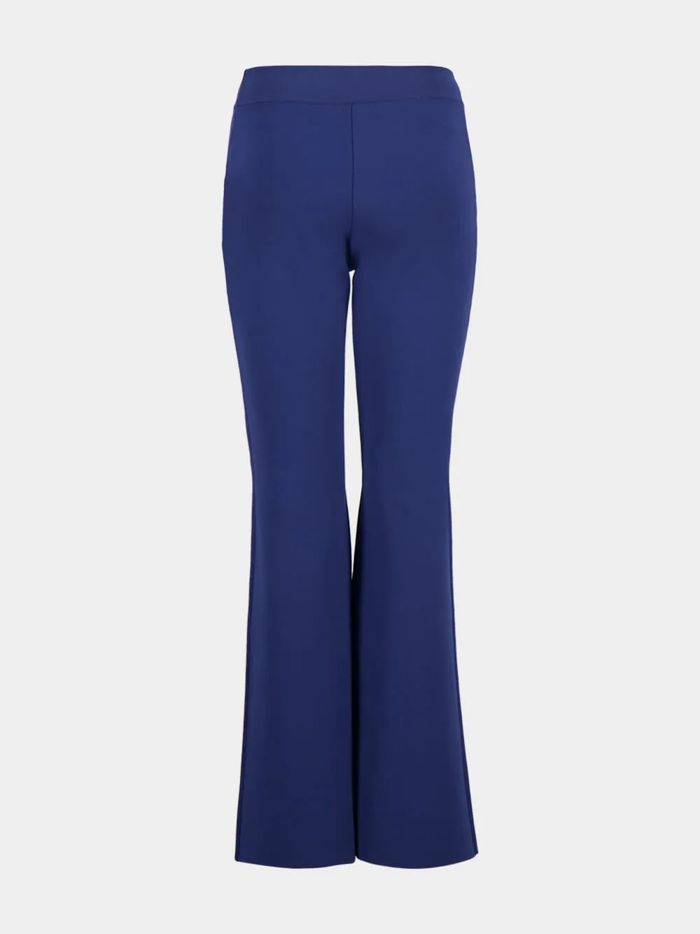 Navy Iconic Flared Knit Trousers sold by Fashion Clinic product image thumbnail 2