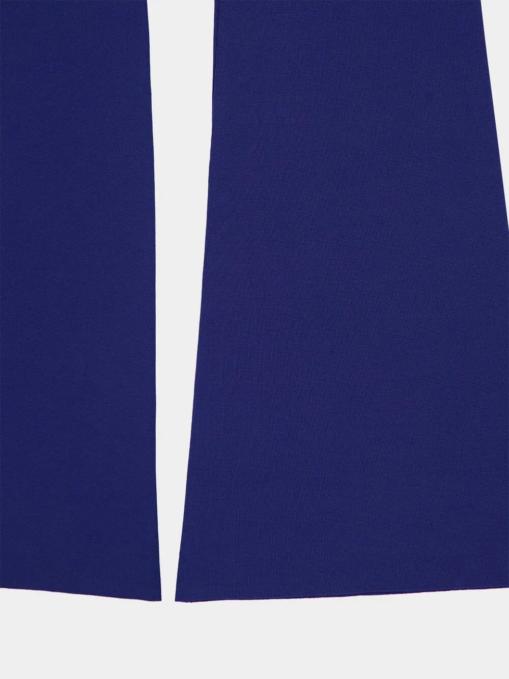 Navy Iconic Flared Knit Trousers sold by Fashion Clinic product image thumbnail 4