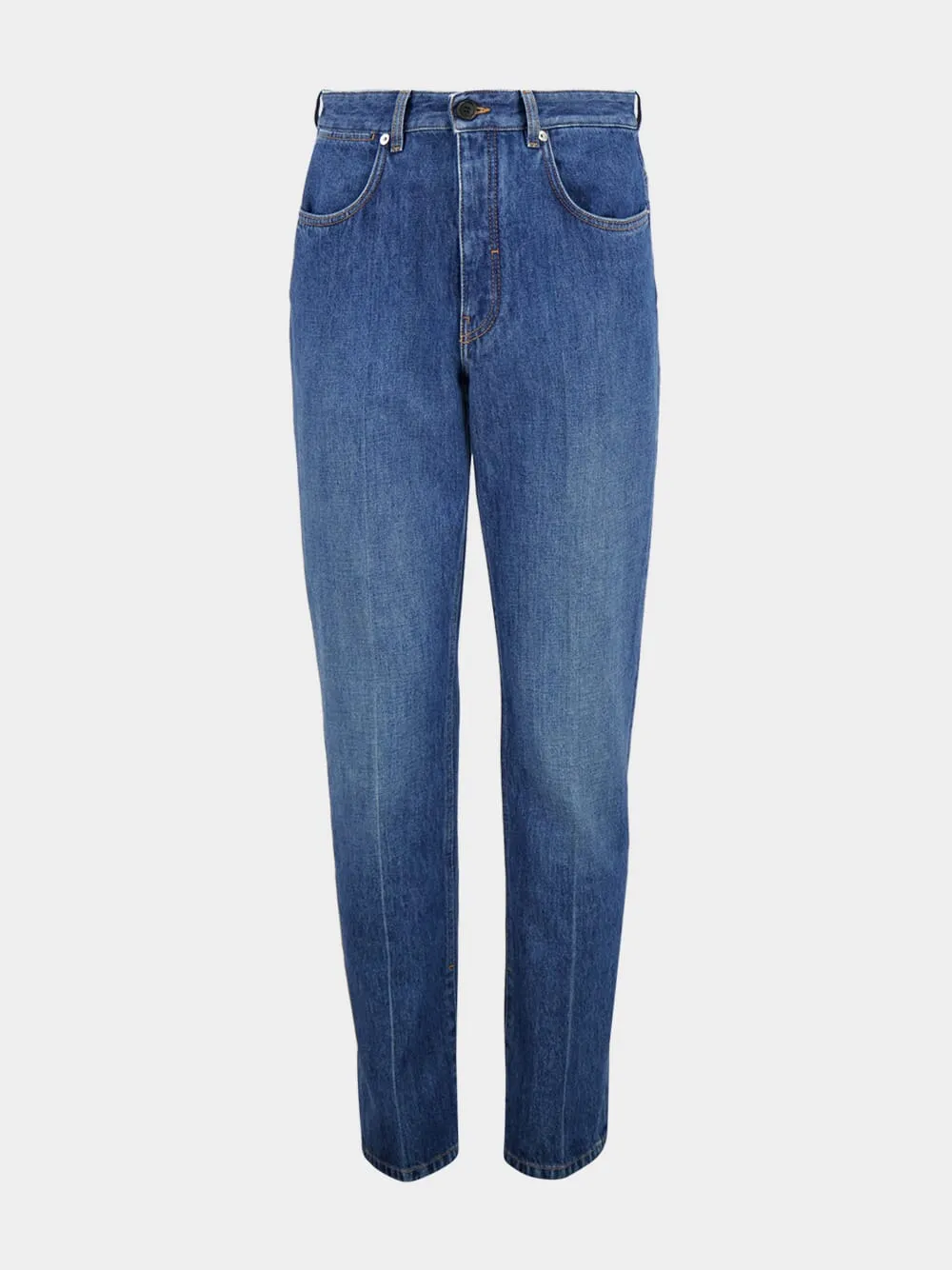 Medium Blue Shadow Washed Straight Jeans sold by Fashion Clinic product image thumbnail 2