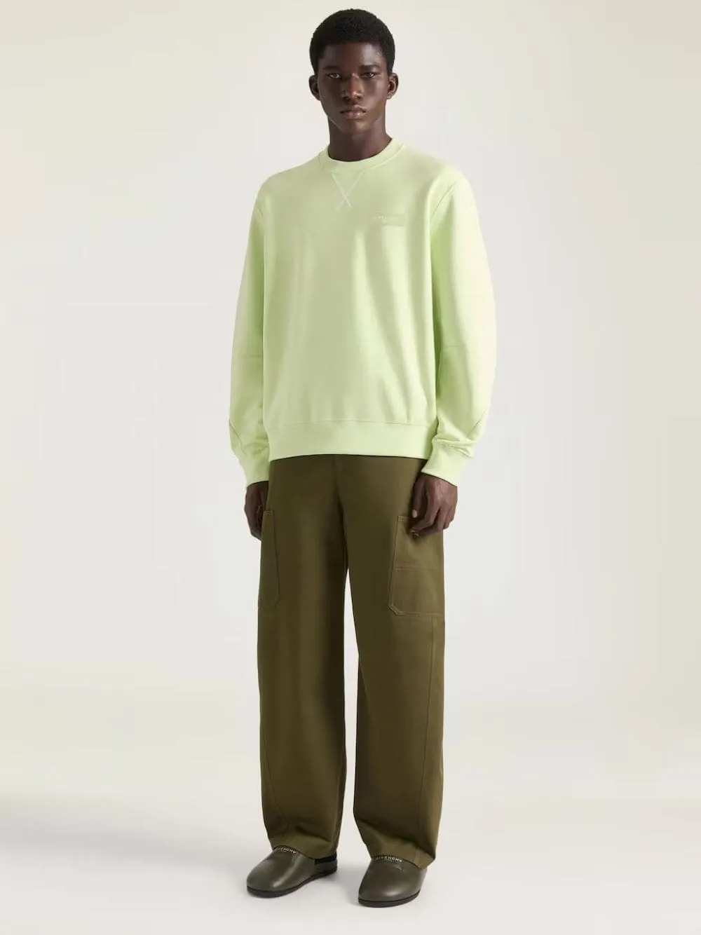 Khaki Couture Seam Cotton Cargo Trousers sold by Fashion Clinic product image thumbnail 2