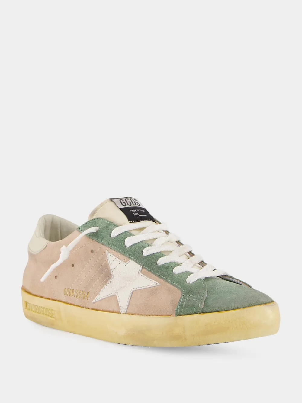 Super-Star Sneakers in Sand and Military Green sold by Fashion Clinic product image thumbnail 2