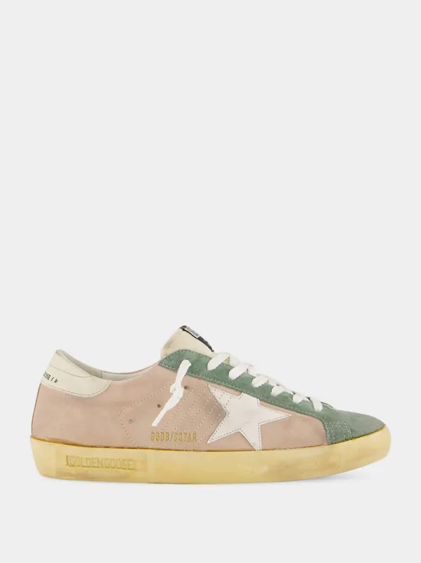Super-Star Sneakers in Sand and Military Green sold by Fashion Clinic
