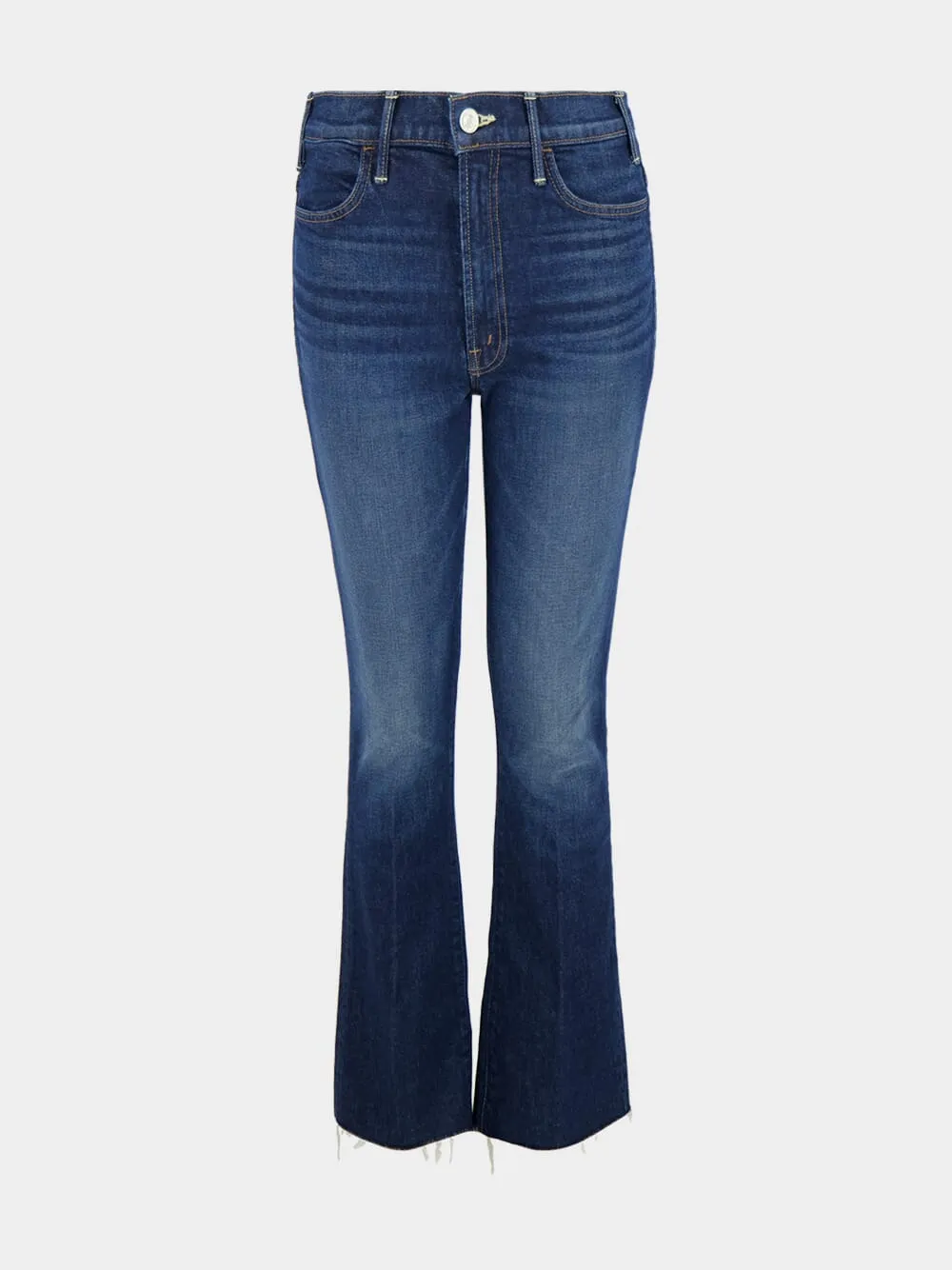 The Hustler Flood Fray Blue Jeans sold by Fashion Clinic